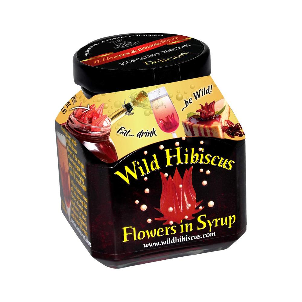 Hibiscus Flowers Whole in Syrup 200 ml Wild Hibiscus ...