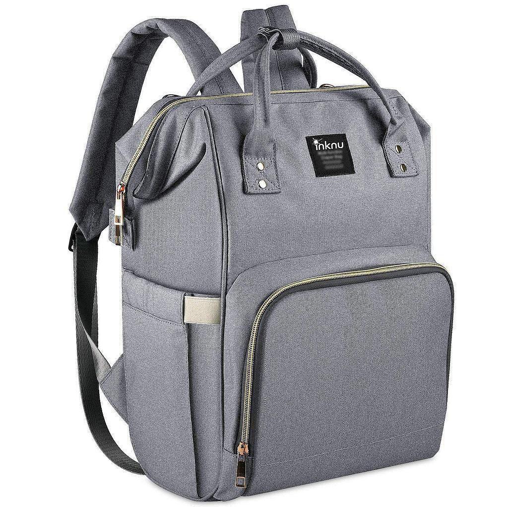 land grey diaper bag